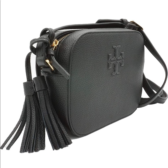 Tory Burch Thea Camera Crossbody Black Bag - Picture 3 of 12